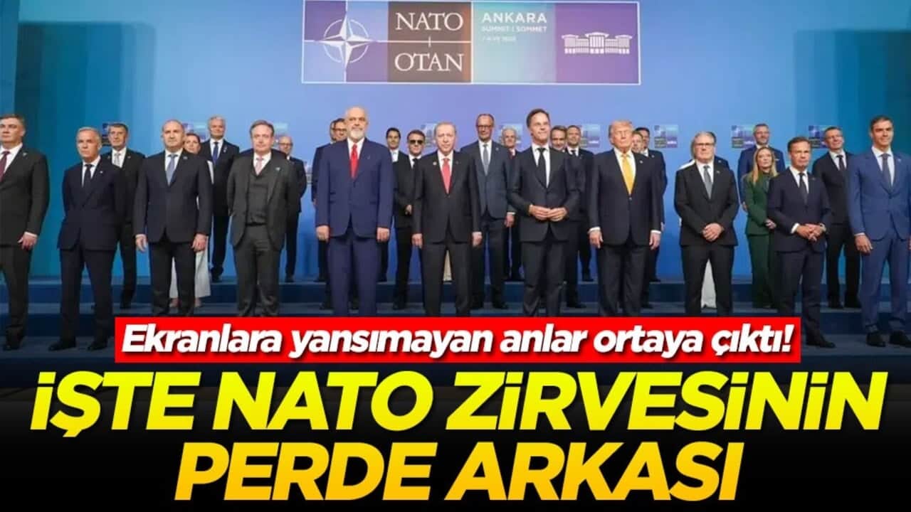 Ekranlara yansımayan anlar ortaya çıktı! İşte NATO zirvesinin perde arkası