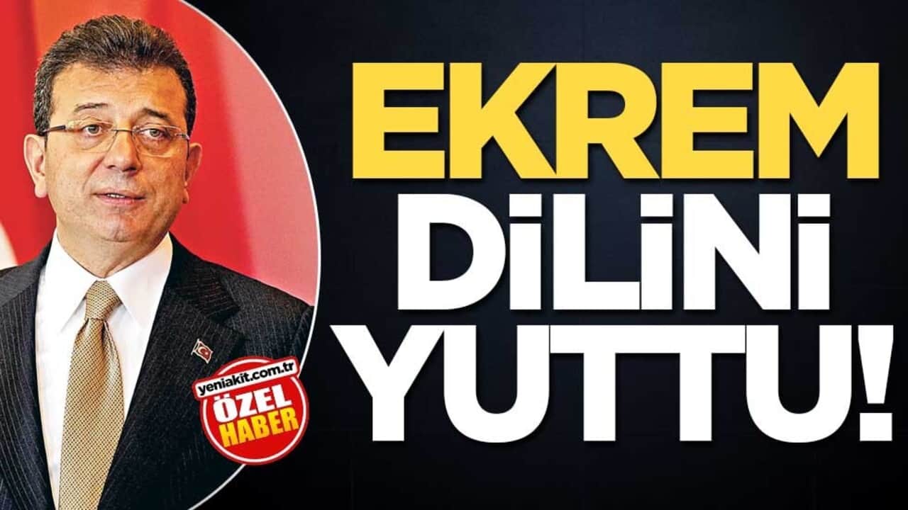 Ekrem, dilini yuttu!
