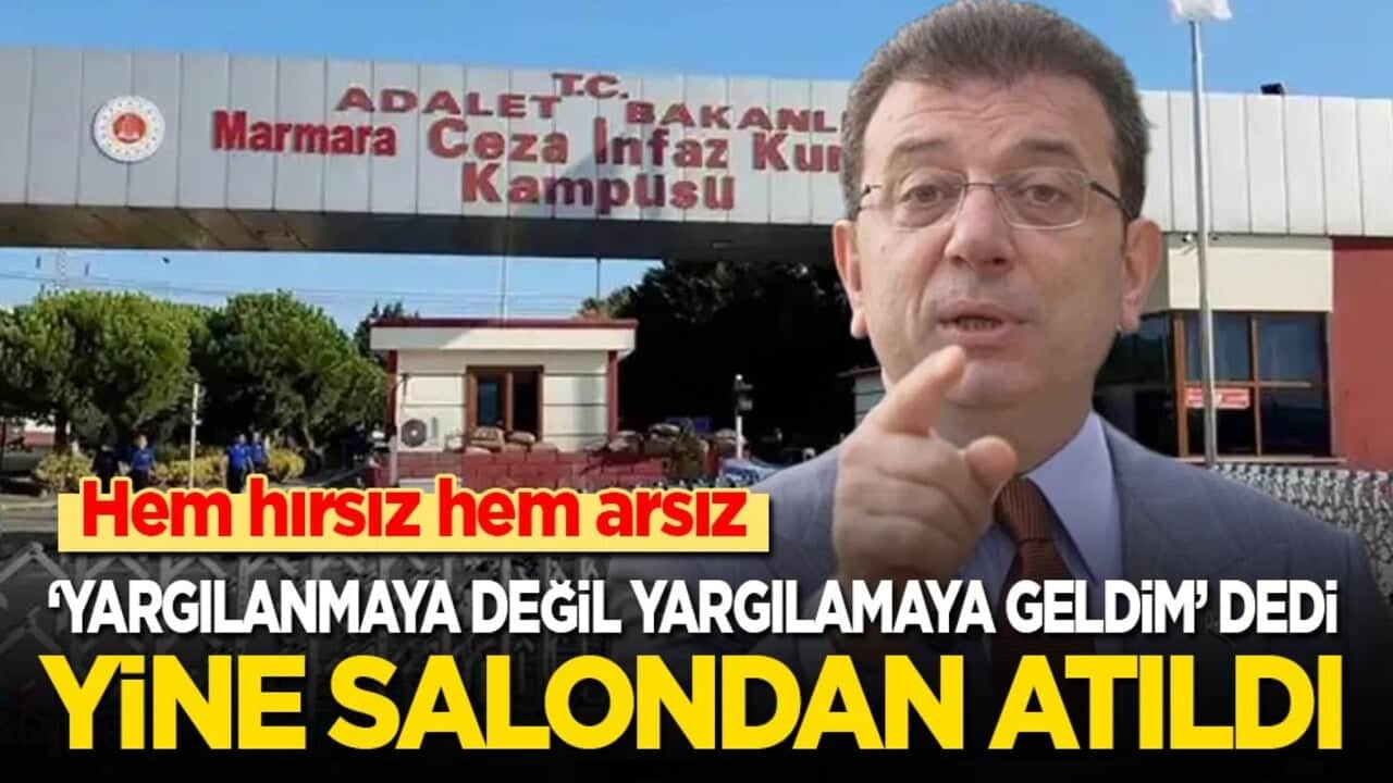 Ekrem mahkemeyi yine sirke çevirdi: ‘Yargılanmaya değil yargılamaya geldim’ dedi, salondan atıldı