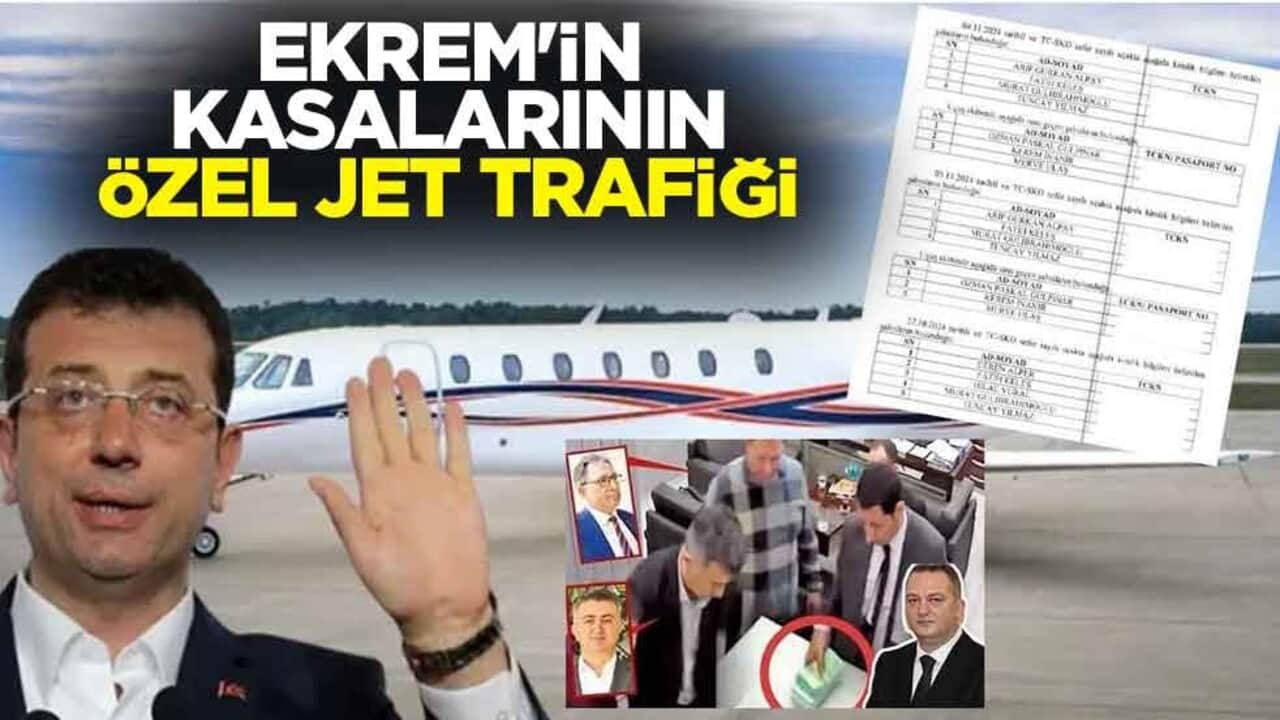 Ekrem'in kasalarının özel jet trafiği