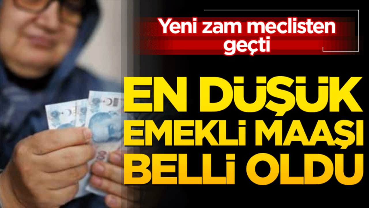 En düşük emekli maaşı 23 bin 552 liraya yükseltildi!