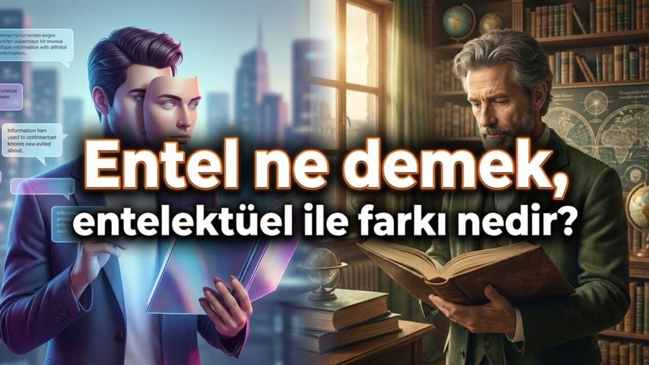 Entel ne demek, entelektüel ile farkı nedir?