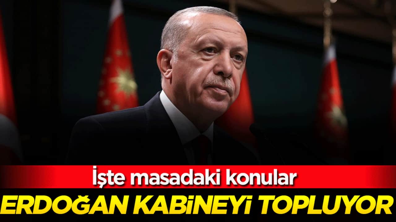 Erdoğan kabineyi topluyor! İşte masadaki konular!