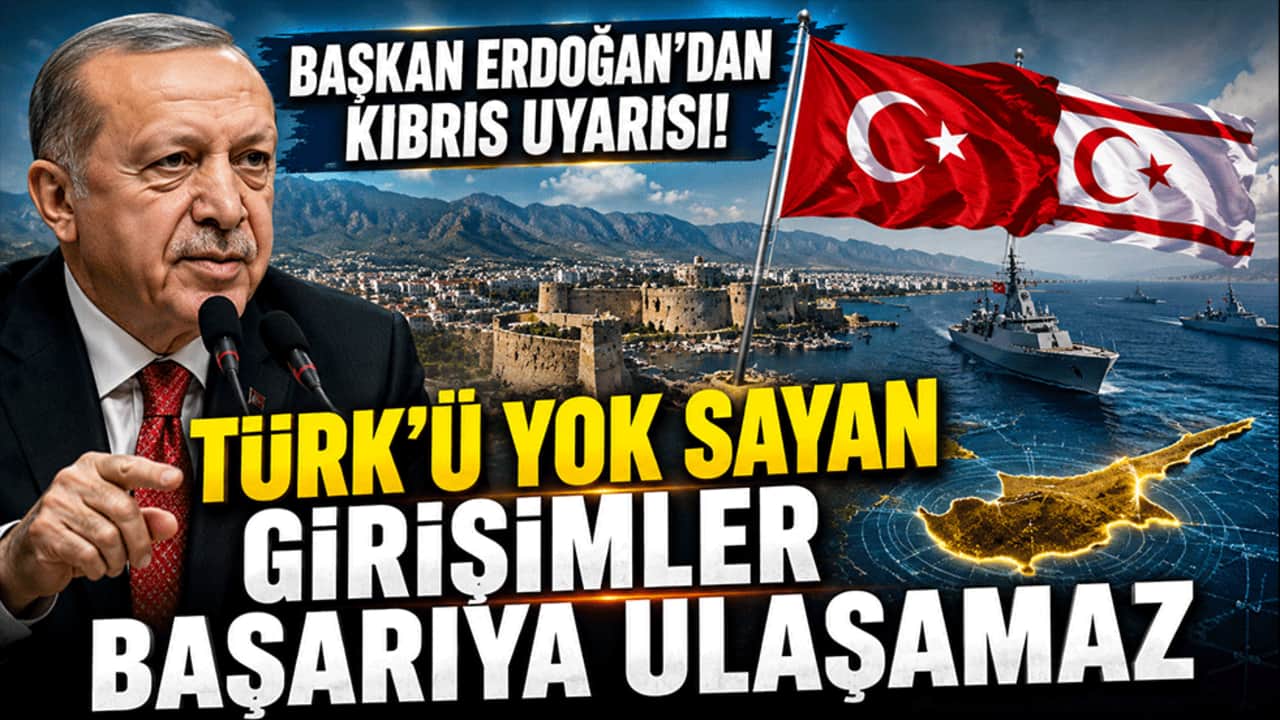 Erdoğan'dan Kıbrıs mesajı: Türk'ü yok sayan girişimler başarıya ulaşamaz