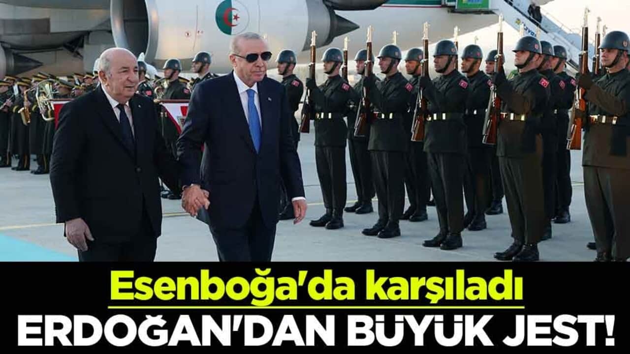 Erdoğan'dan Tebbun'a büyük jest! Esenboğa Havalimanı'nda karşıladı