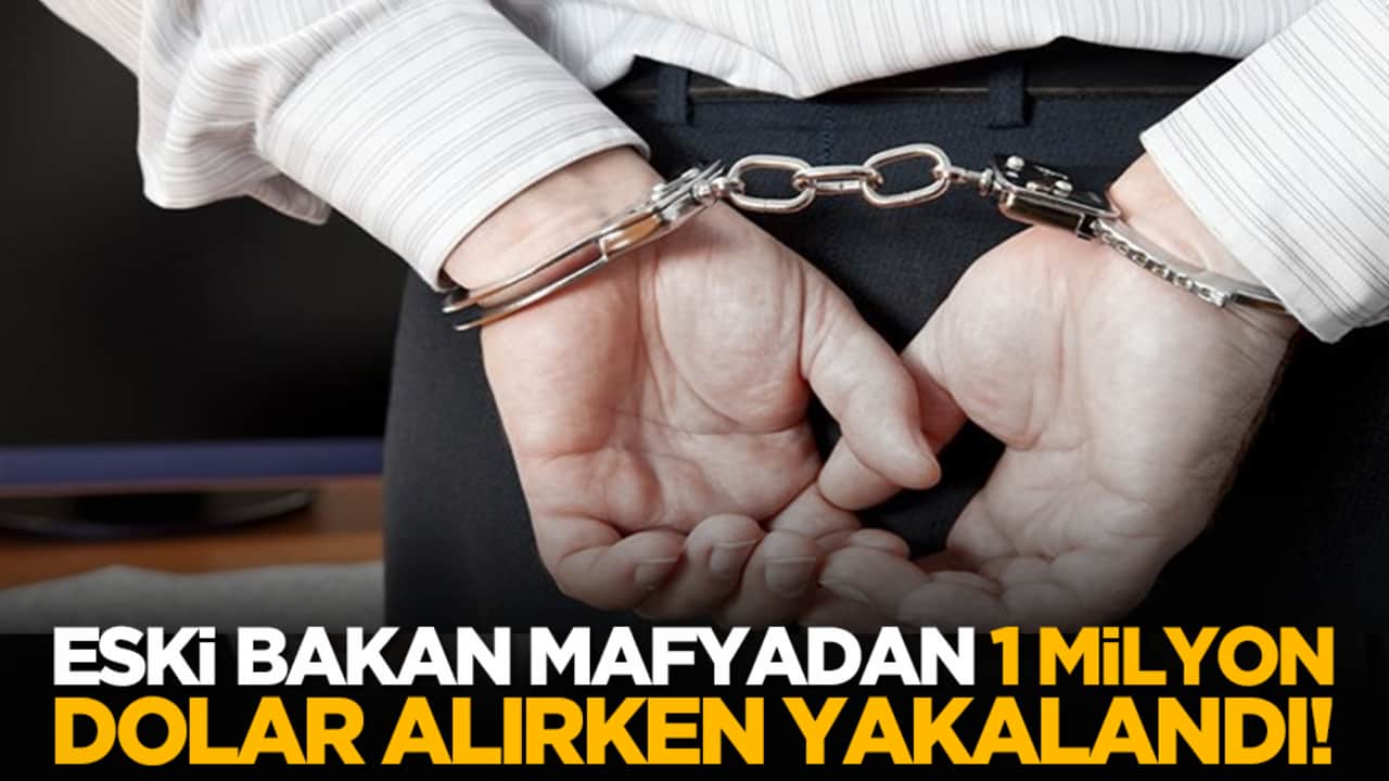 Eski bakan mafyadan 1 milyon dolar alırken yakalandı!