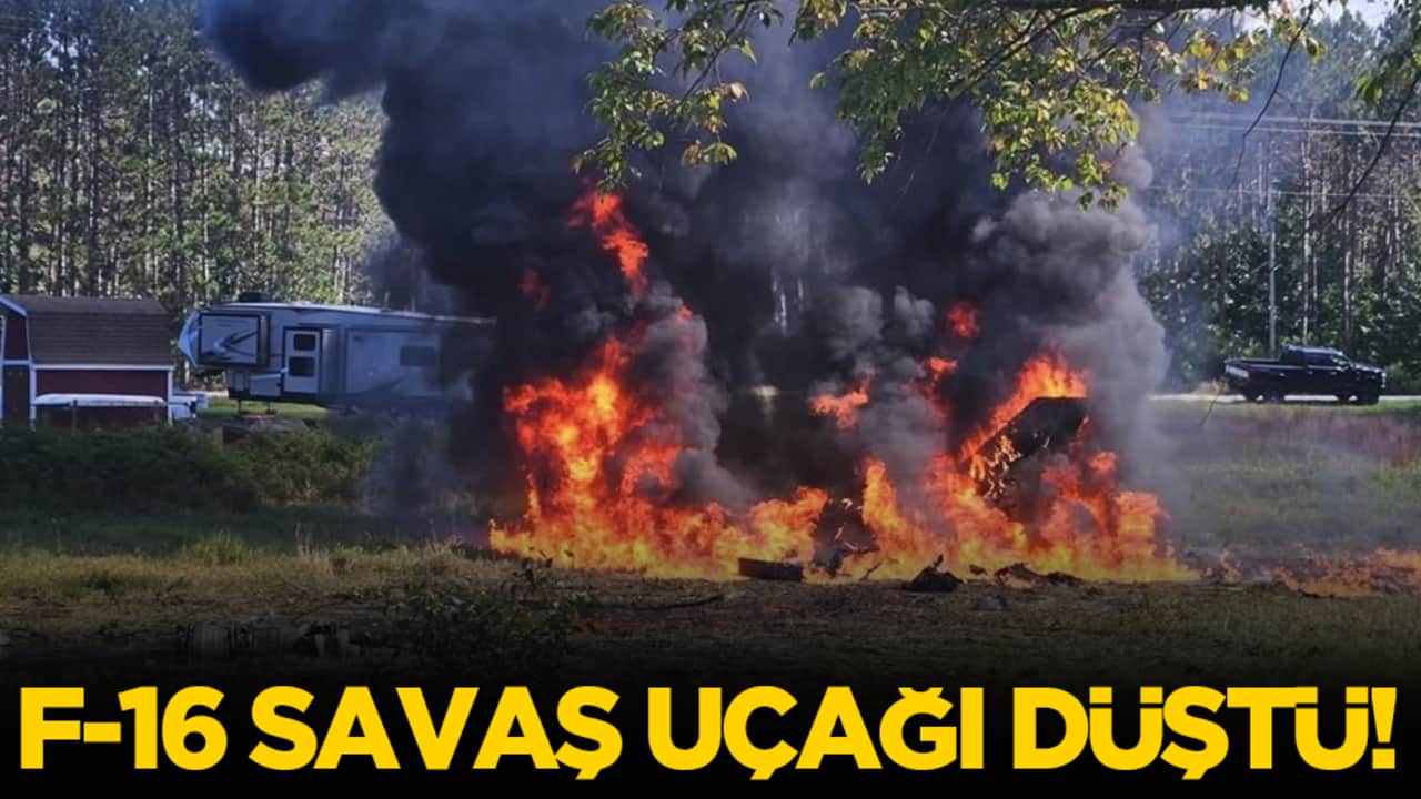 F-16 savaş uçağı düştü!