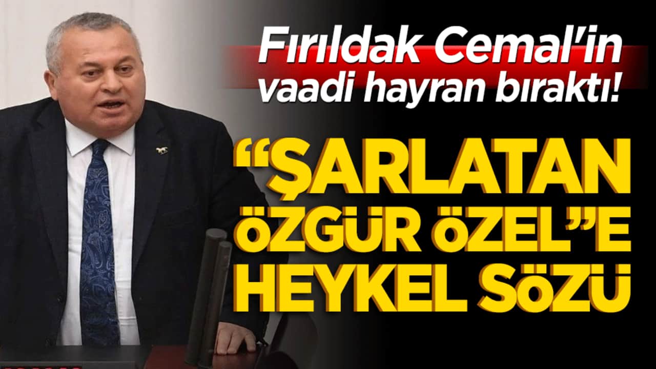 Fırıldak Cemal'in heykel sevdası depreşti! Dün şarlatan dediği Özgür Özel'e bugün tapmaya başladı!