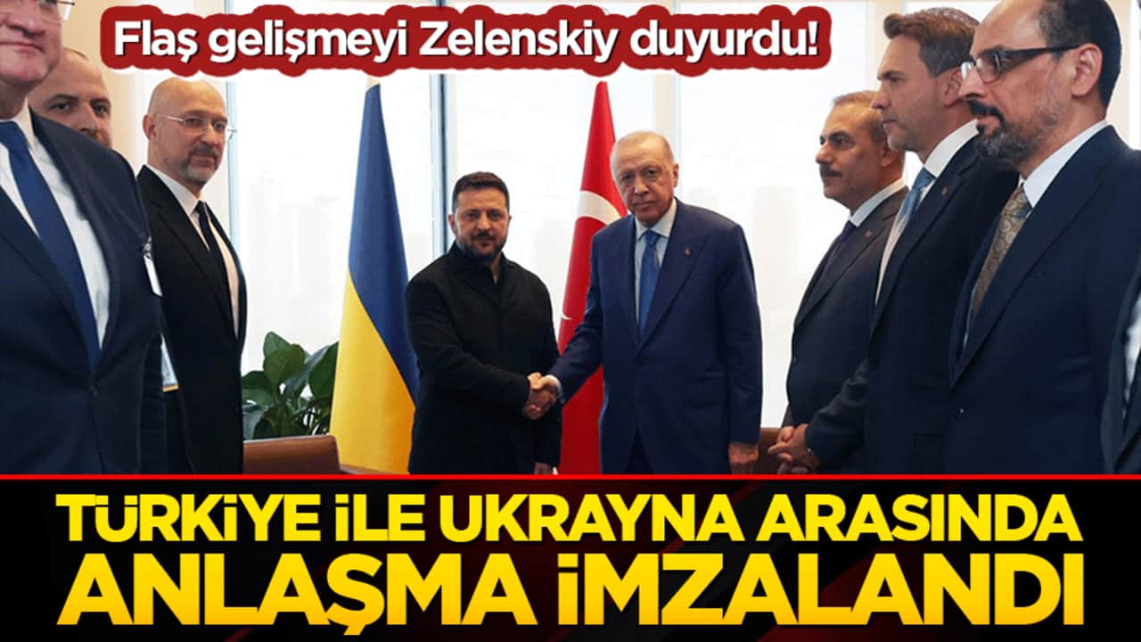 Flaş gelişmeyi Zelenskiy duyurdu! Türkiye ile Ukrayna arasında anlaşma imzalandı