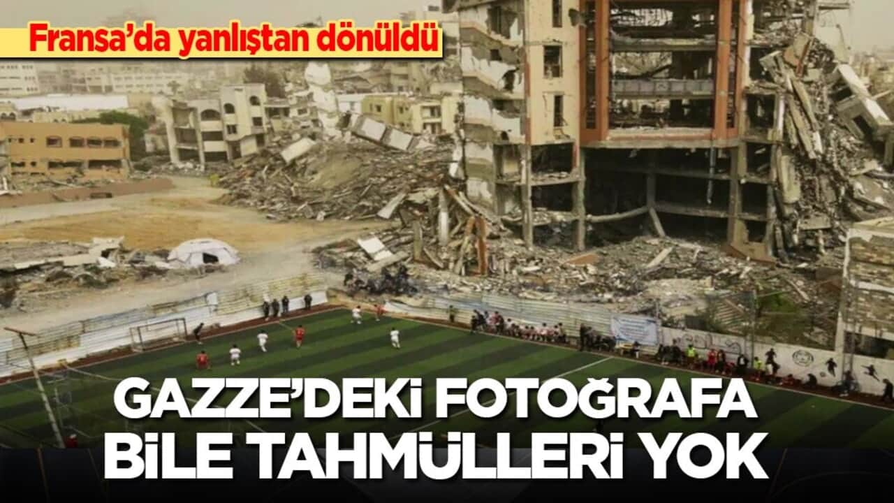 Fransa’da yanlıştan dönüldü! Gazze’deki fotoğraf bile tahammülleri yok!
