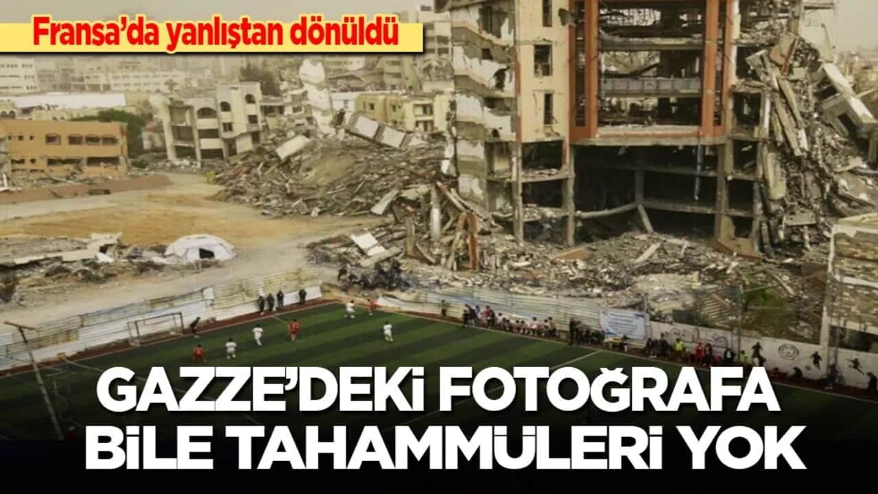 Fransa’da yanlıştan dönüldü! Gazze’deki fotoğrafa bile tahammülleri yok!