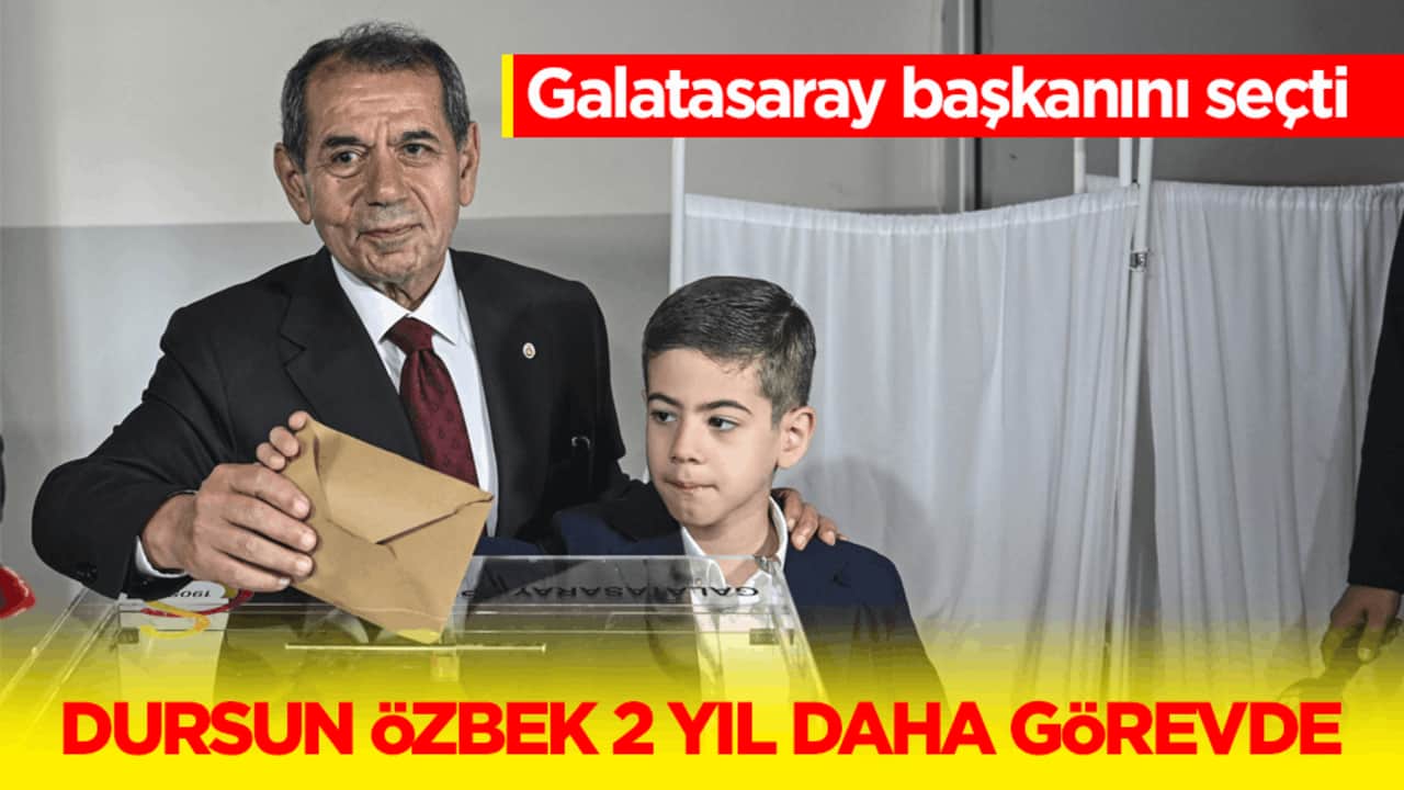 Galatasaray başkanını seçti! Dursun Özbek 2 yıl daha görevde