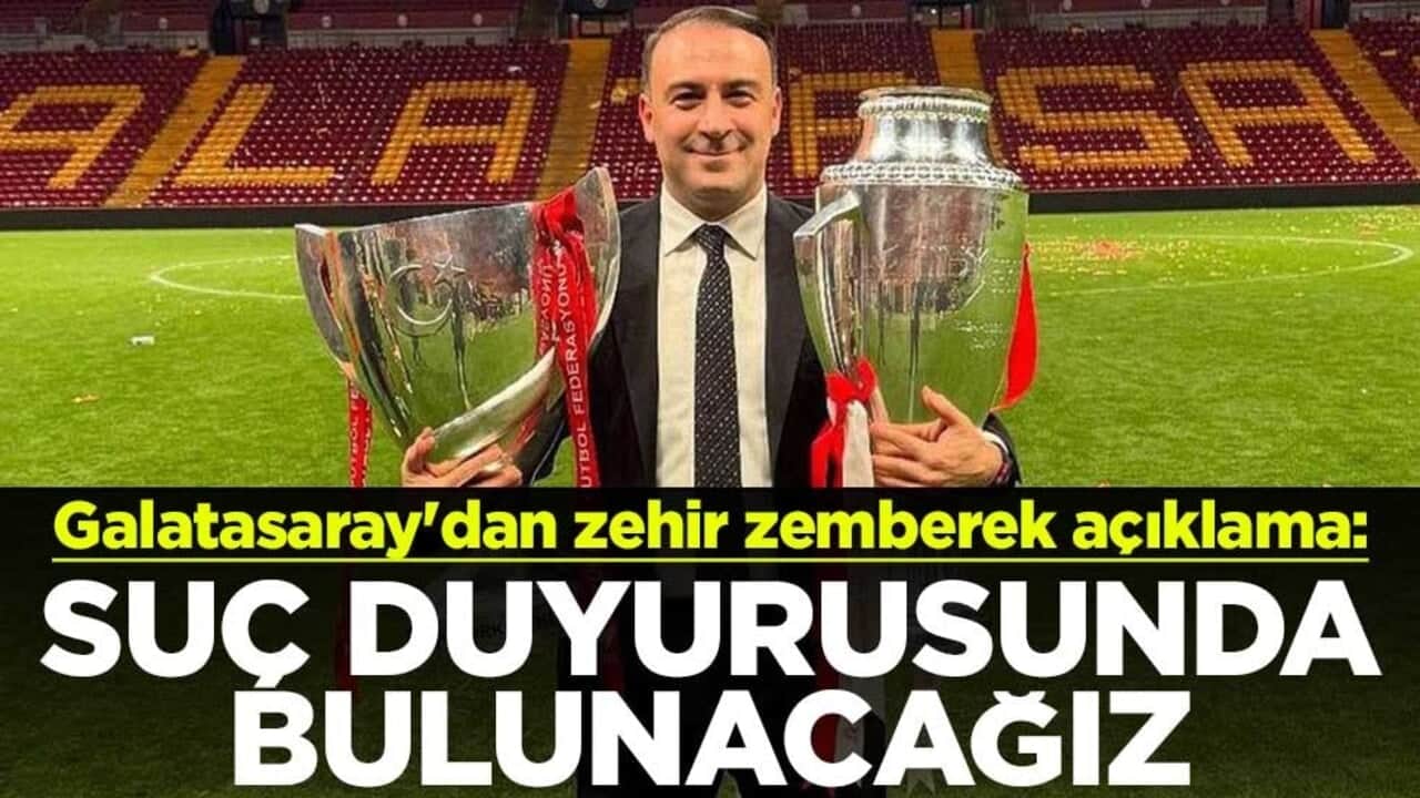 Galatasaray'dan zehir zemberek açıklama: Suç duyurusunda bulunacağız