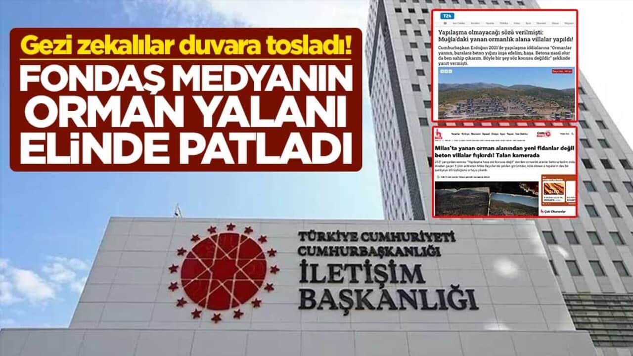 Gezi zekalılar duvara tosladı! Fondaş medyanın orman yalanı elinde patladı