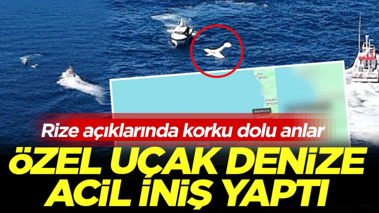 Gürcistan’dan havalanmıştı: Özel uçak, Rize açıklarında acil iniş yaptı! Bakanlık ve valilikten resmi açıklama geldi