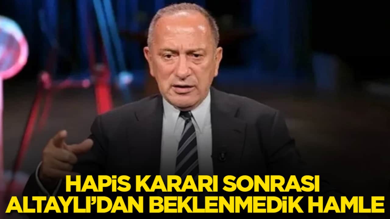 Hapis kararı sonrası Fatih Altaylı’dan beklenmedik hamle 