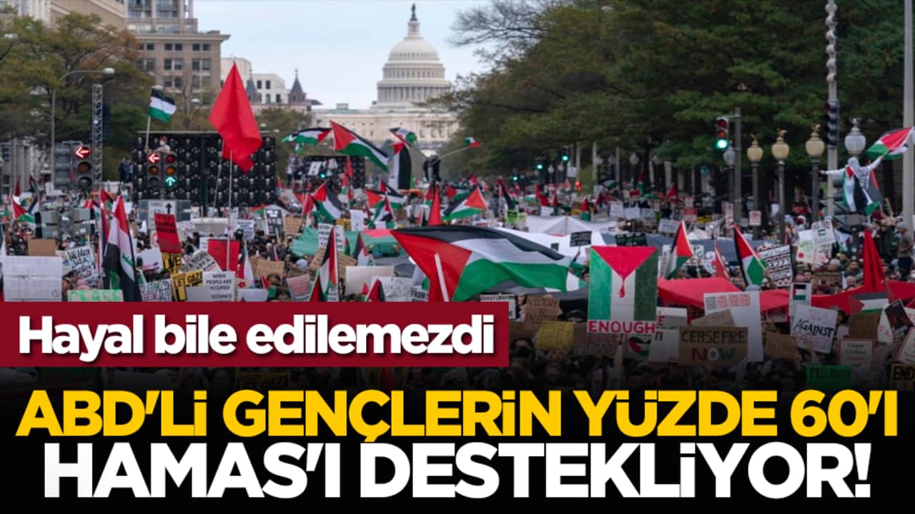 Hayal bile edilemezdi: ABD'li gençlerin yüzde 60'ı HAMAS'ı destekliyor!