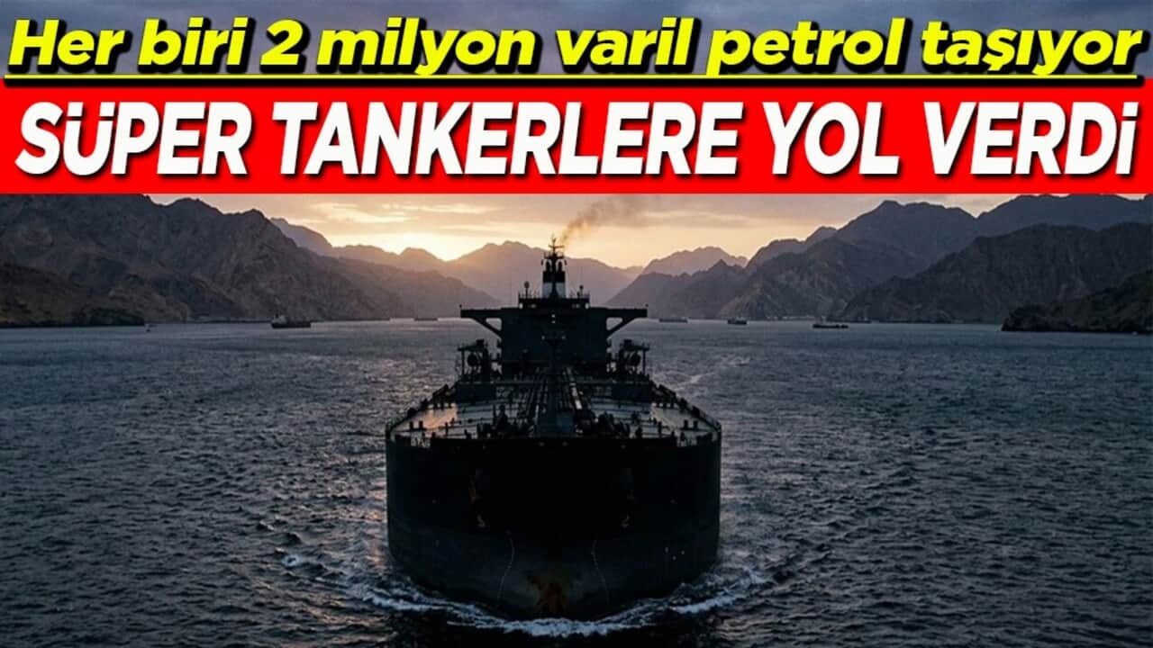 Her biri 2 milyon varil petrol taşıyor Süper tankerlere yol verdi