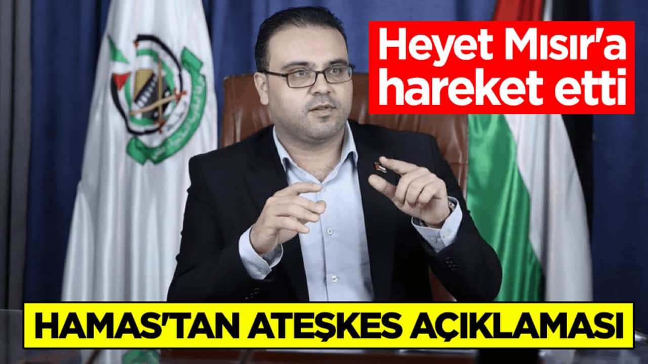 Heyet Mısır'a hareket etti! Hamas'tan ateşkes açıklaması