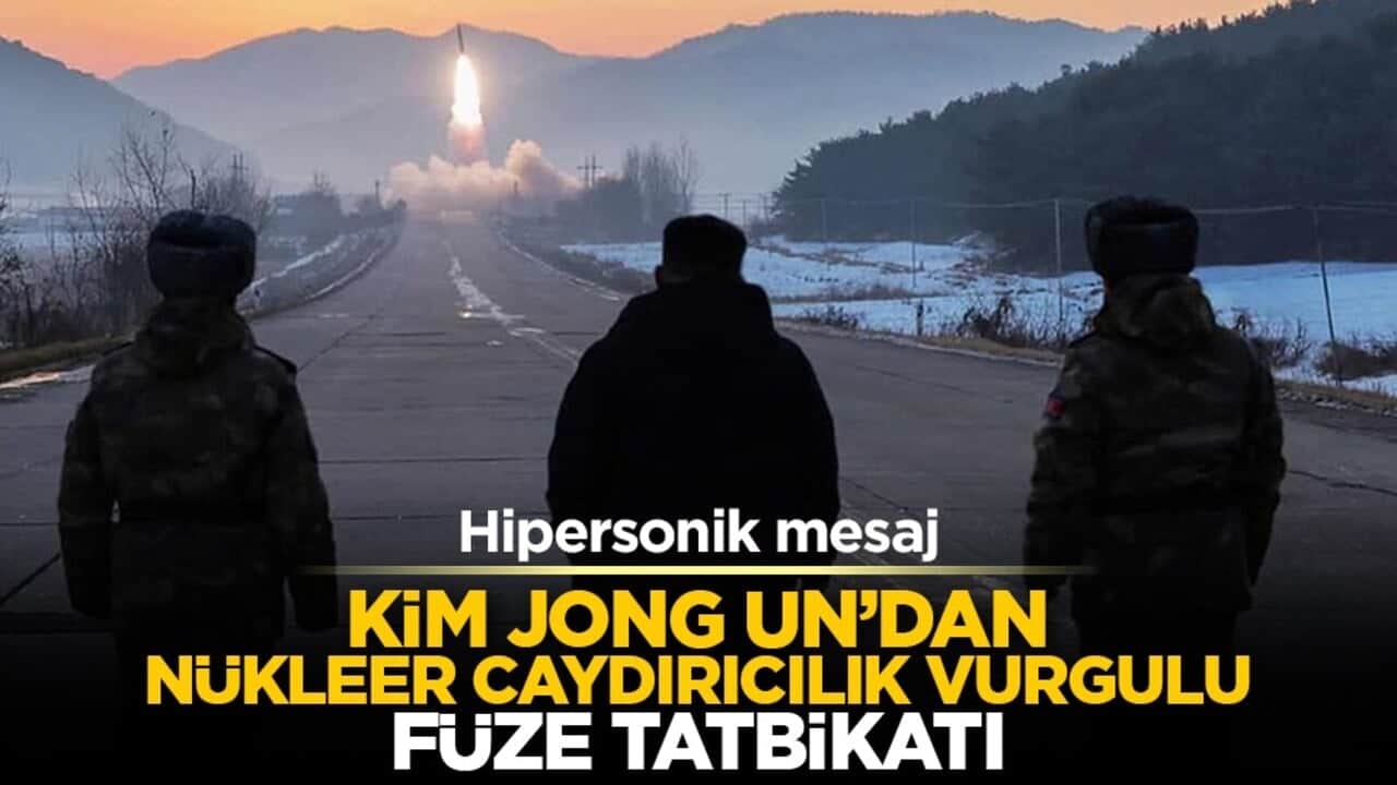 Hipersonik mesaj: Kim Jong Un’dan nükleer caydırıcılık vurgulu füze tatbikatı