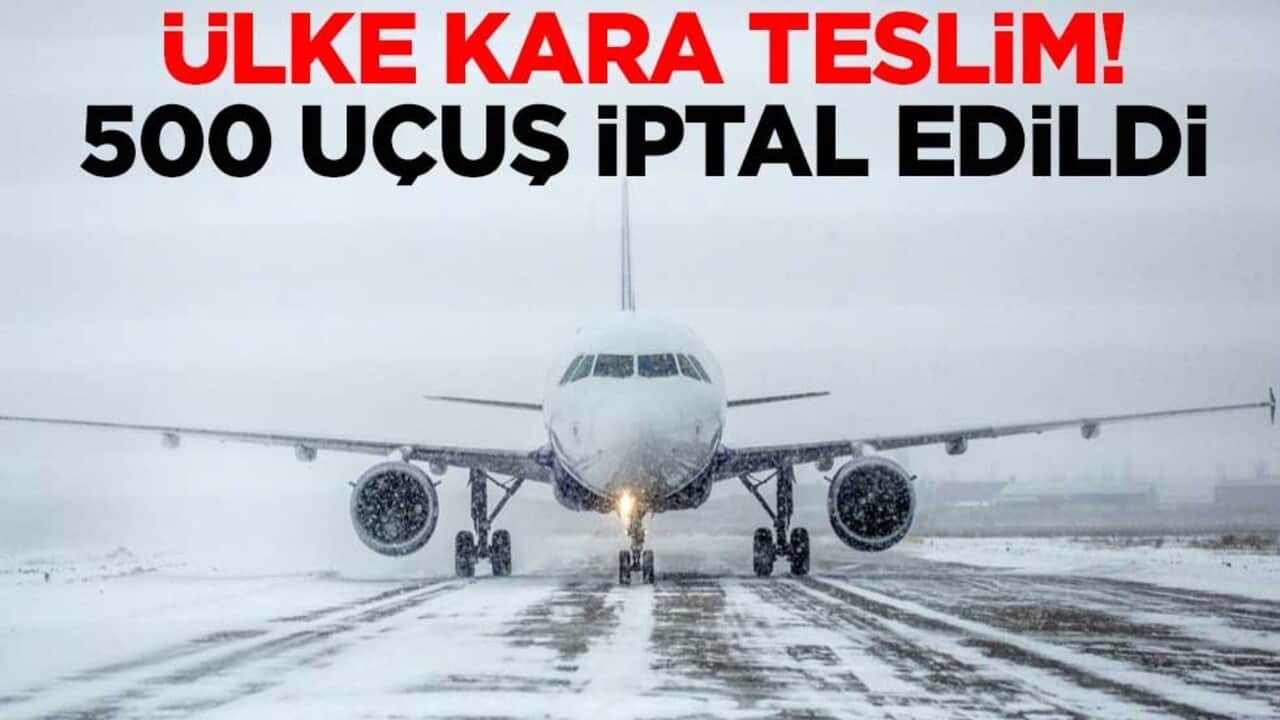 Hollanda kara teslim! 500 uçuş iptal edildi