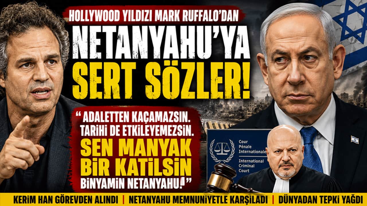 Hollywood yıldızı Mark Ruffalo'dan Netanyahu'ya sert sözler: "Sen manyak bir katilsin"