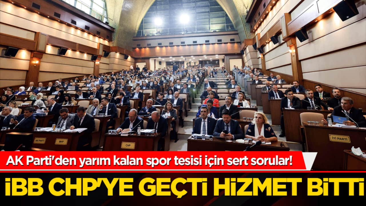 İBB CHP'ye geçti hizmet bitti! AK Parti'den yarım kalan spor tesisi için sert sorular!