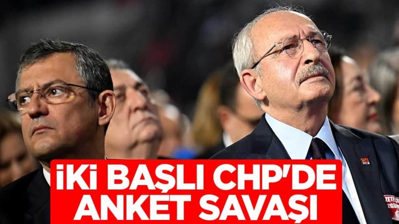 İki başlı CHP'de anket savaşı