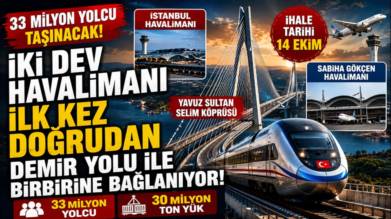 İki dev havalimanını birbirine bağlayacak proje! İstanbul'da raylı ulaşımda yeni dönem