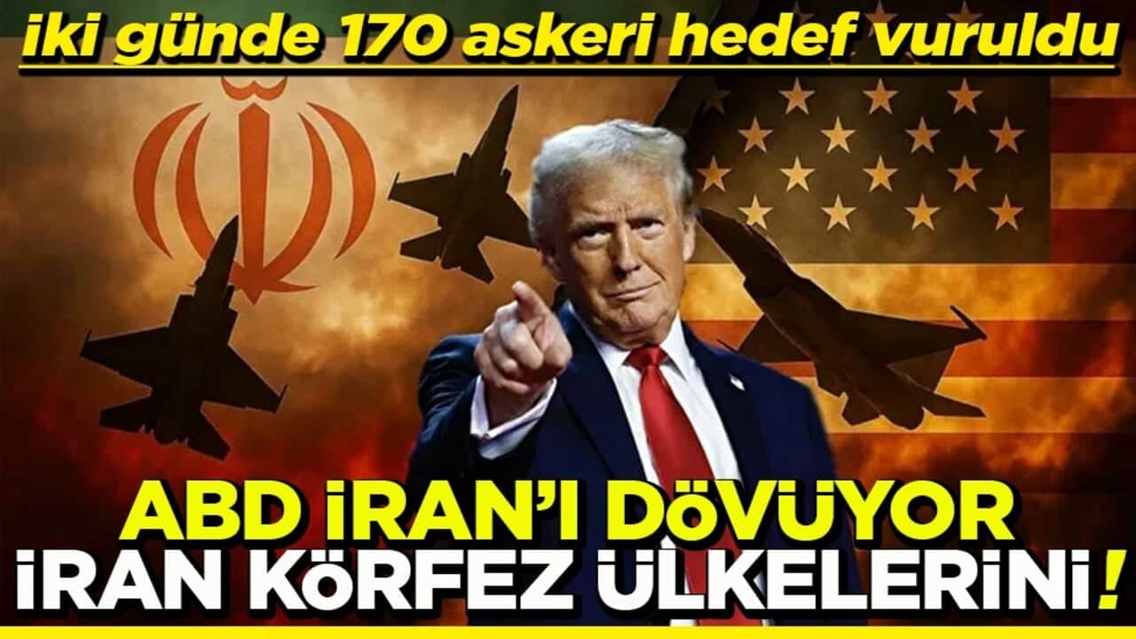 İki günde 170 askeri hedef vuruldu ABD İran’ı dövüyor, İran körfez ülkelerini