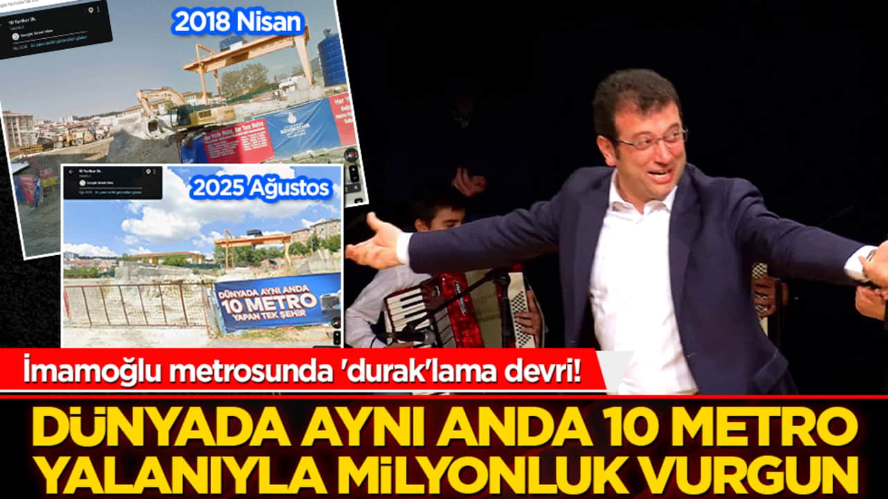 İmamoğlu metrosunda 'durak'lama devri! Milyarlık paralar nerede? Bir çivi bile çakılmadı!