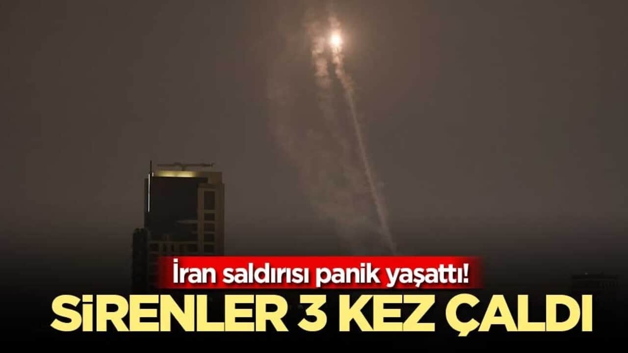 İran saldırısı panik yaşattı! Sirenler 3 kez çaldı