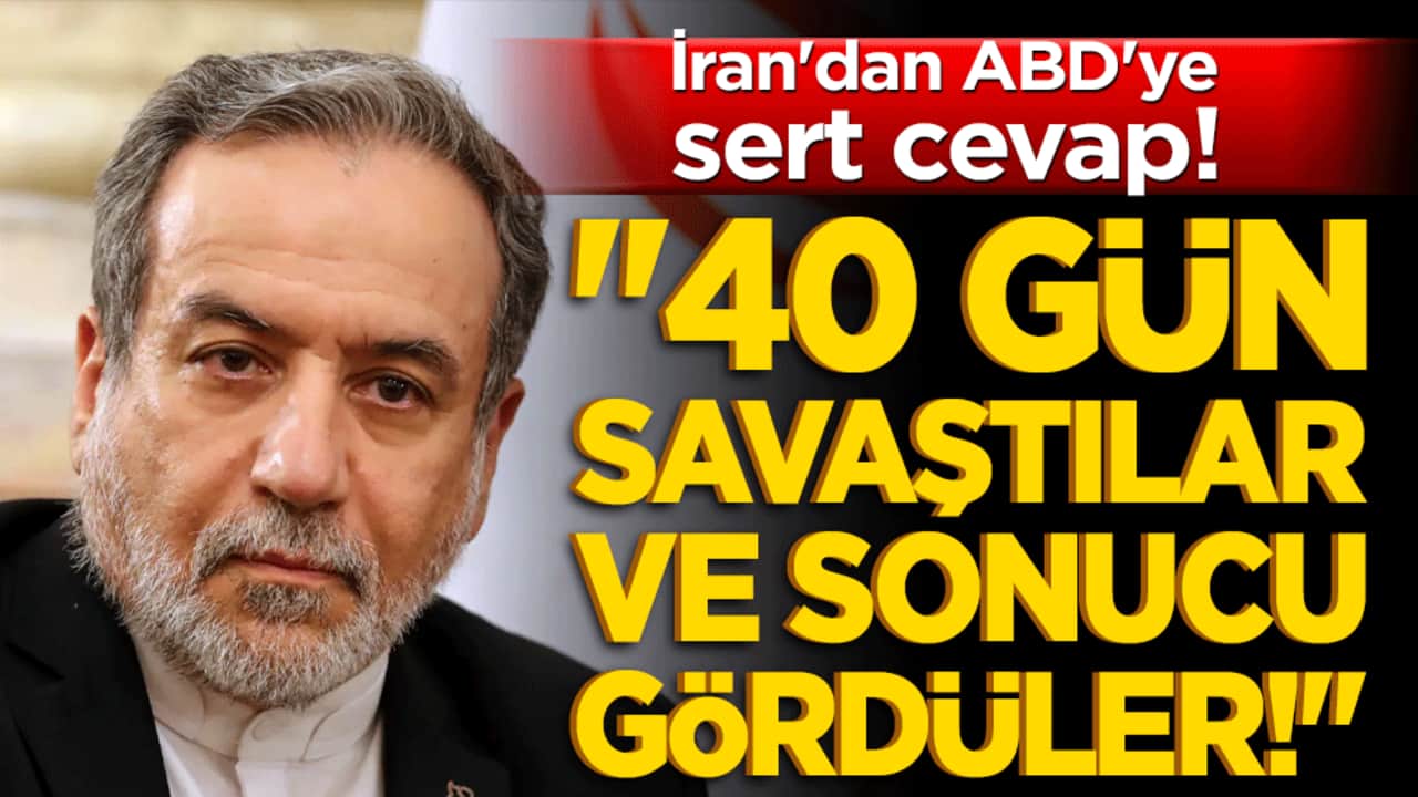 İran'dan ABD'ye sert cevap! "40 gün savaştılar ve sonucu gördüler!"