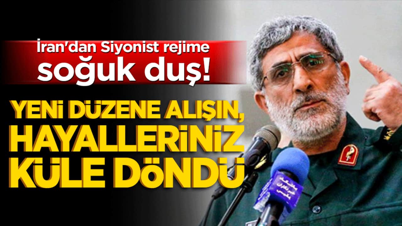 İran'dan Siyonist rejime soğuk duş: "Yeni düzene alışın, hayalleriniz küle döndü!"