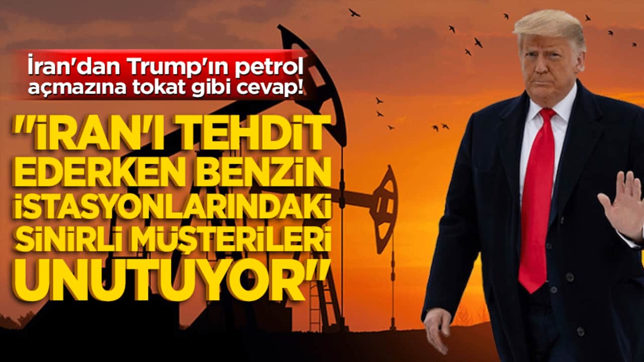 İran'dan Trump'ın petrol açmazına tokat gibi cevap! "İran'ı tehdit ederken benzin istasyonlarındaki sinirli müşterileri unutuyor!"