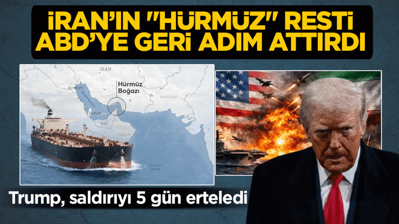 İran’ın ‘Hürmüz’ resti ABD’ye geri adım attırdı! Haydut Trump, saldırılara 5 gün ara verme kararı aldı