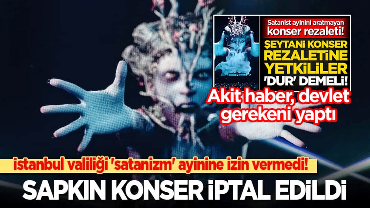 İstanbul valiliği 'satanizm' ayinine izin vermedi! Sapkın konser iptal edildi