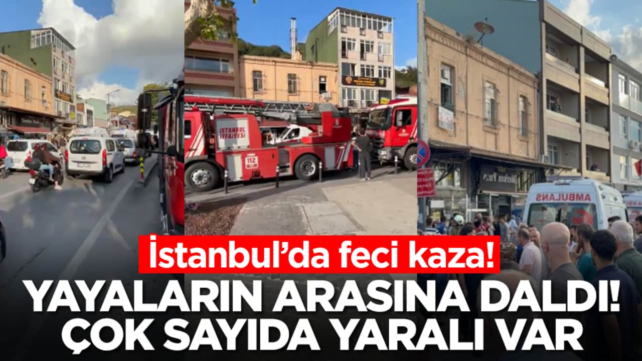 İstanbul'da feci kaza! Yayaların arasına daldı, çok sayıda yaralı var