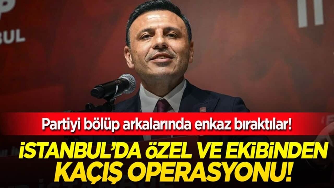 İstanbul’da Özel ve ekibinden kaçış operasyonu! Partiyi bölüp arkalarında enkaz bıraktılar!
