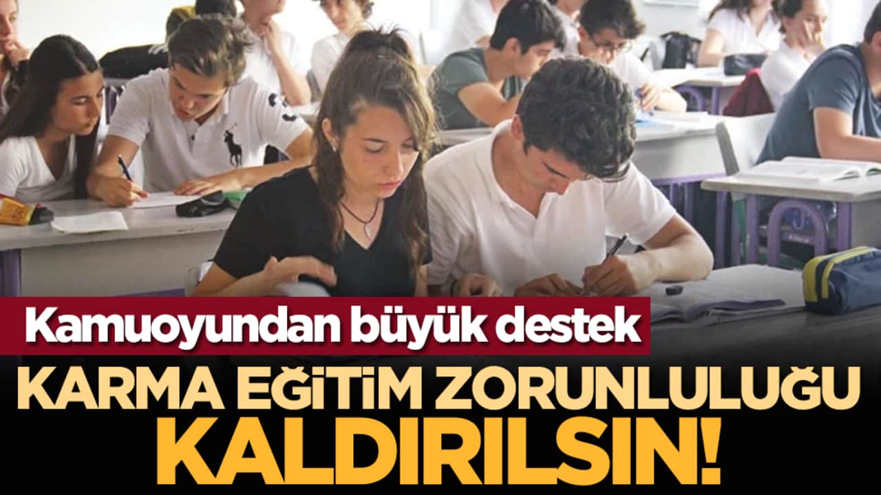 Kamuoyundan büyük destek: Karma eğitim zorunluluğu kaldırılsın!