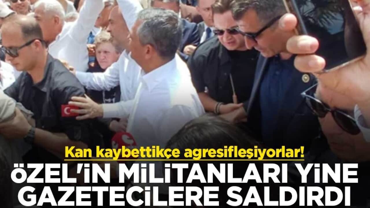 Kan kaybettikçe agresifleşiyorlar! Özel'in militanları yine gazetecilere saldırdı