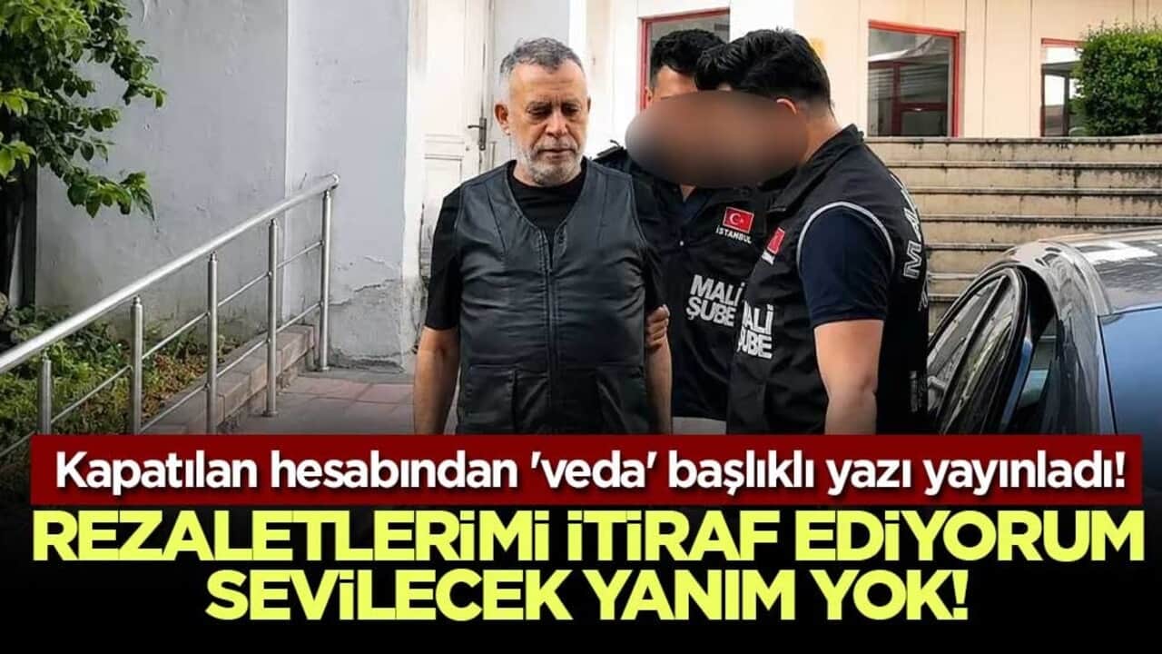Kapatılan hesabından 'veda' başlıklı yazı yayınladı! Rezaletlerimi itiraf ediyorum sevilecek yanım yok!