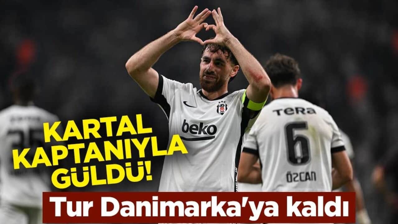 Kartal kaptanıyla güldü! Tur Danimarka'ya kaldı