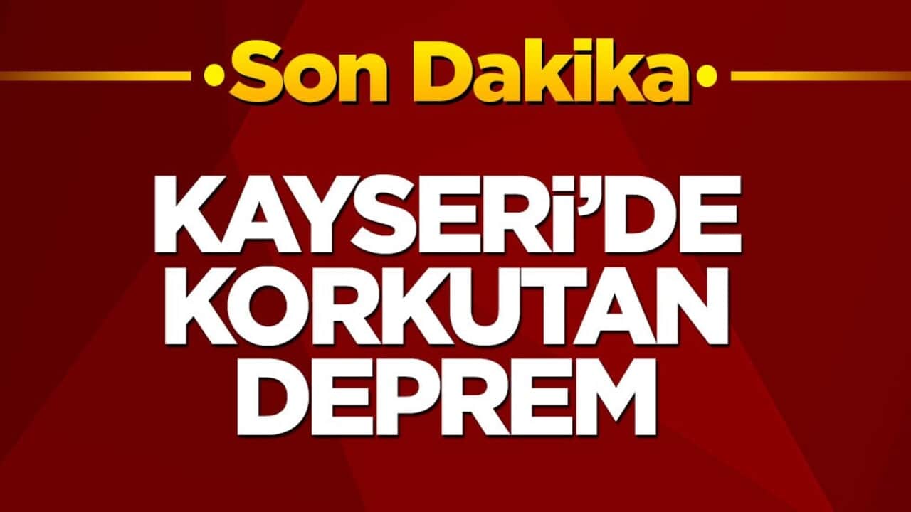 Kayseri'de 4.1 büyüklüğünde deprem