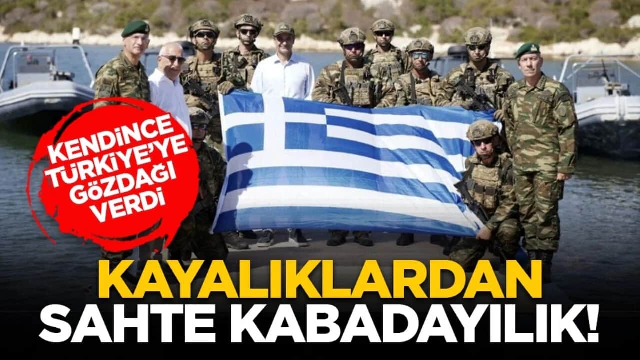 Kendince Türkiye’ye gözdağı verdi: Kayalıklardan sahte kabadayılık!