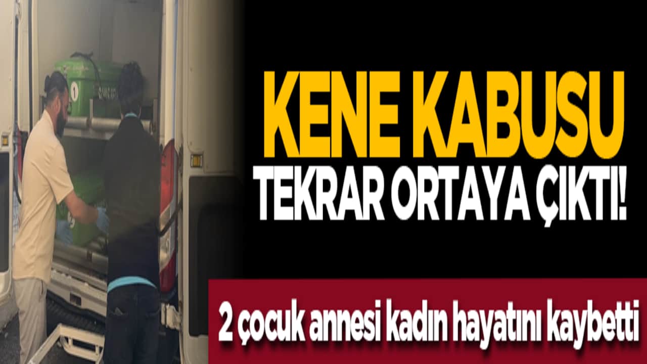 Kene kabusu tekrar ortaya çıktı! 2 çocuk annesi kadın hayatını kaybetti