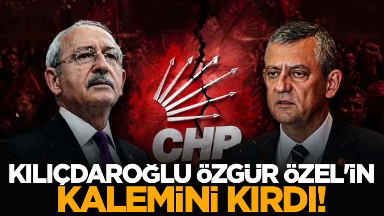 Kılıçdaroğlu Özgür Özel'in kalemini kırdı!