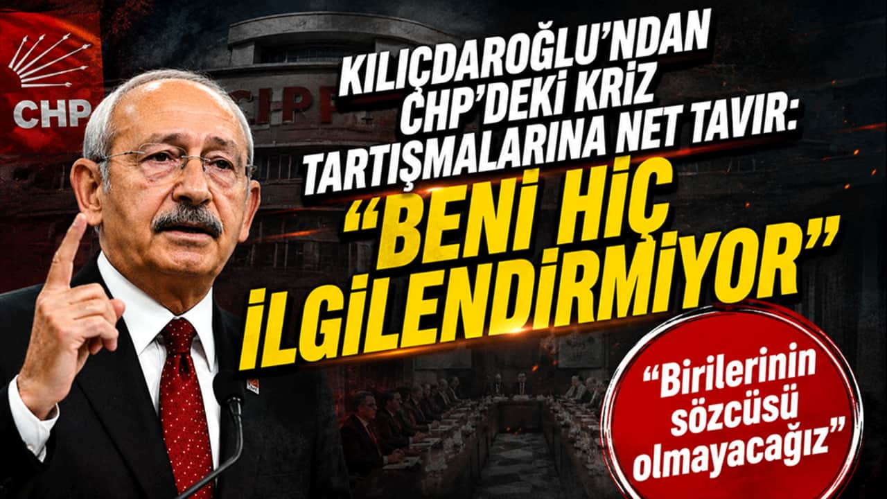 Kılıçdaroğlu'ndan CHP'deki kriz tartışmalarına net tavır: "Beni hiç ilgilendirmiyor"