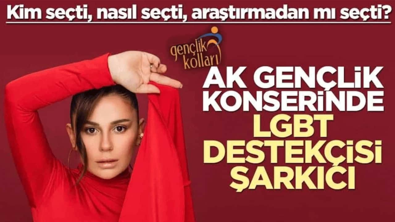 Kim seçti, nasıl seçti, araştırmadan mı seçti? AK Gençlik konserinde LGBT destekçisi şarkıcı