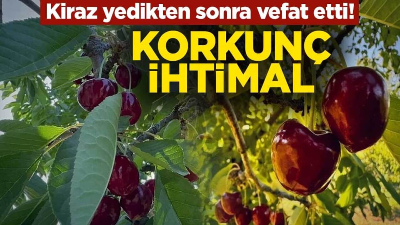 Kiraz yedikten sonra vefat etti! Korkunç ihtimal